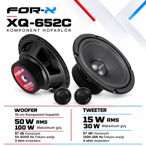 FOR-X XQ-652C Komponent Hoparlör