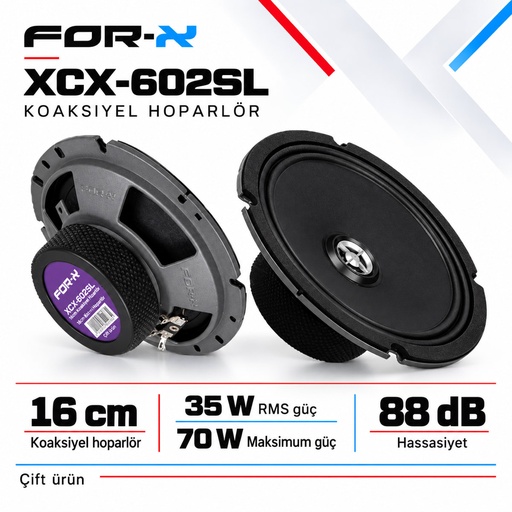 FOR-X XCX-602SL Koaksiyel Hoparlör