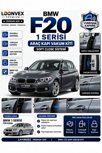 LOONVEX BMW 1 Serisi F20 Araç Kapı Vakum Kiti – Soft Close