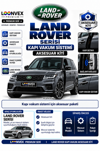 LOONVEX Land Rover Serisi Kapı Vakum Sistemi Aksesuar Kiti