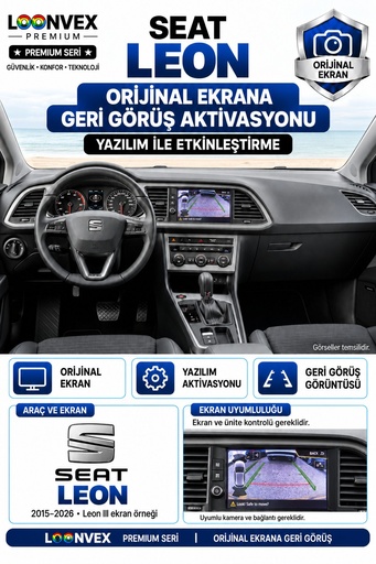 LOONVEX SEAT Leon Orijinal Ekrana Geri Görüş Aktivasyonu