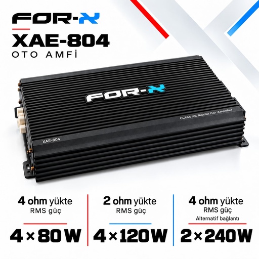 FOR-X XAE-804 Oto Amfi