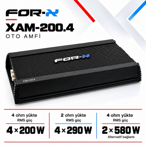 FOR-X XAM-200.4 Oto Amfi