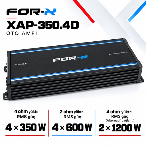 FOR-X XAP-350.4D Oto Amfi