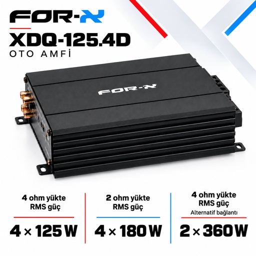 FOR-X XDQ-125.4D Oto Amfi