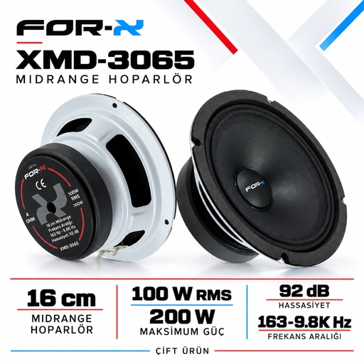 FOR-X XMD-3065 Midrange Hoparlör