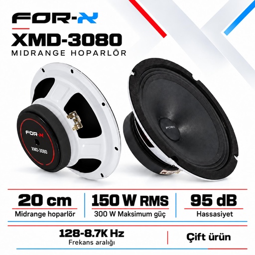 FOR-X XMD-3080 Midrange Hoparlör
