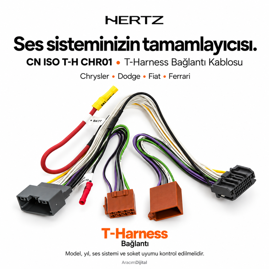 Hertz CN ISO T-H CHR01 T-Harness Bağlantı Kablosu