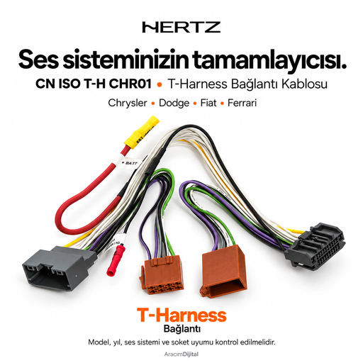 Hertz CN ISO T-H CHR01 T-Harness Bağlantı Kablosu