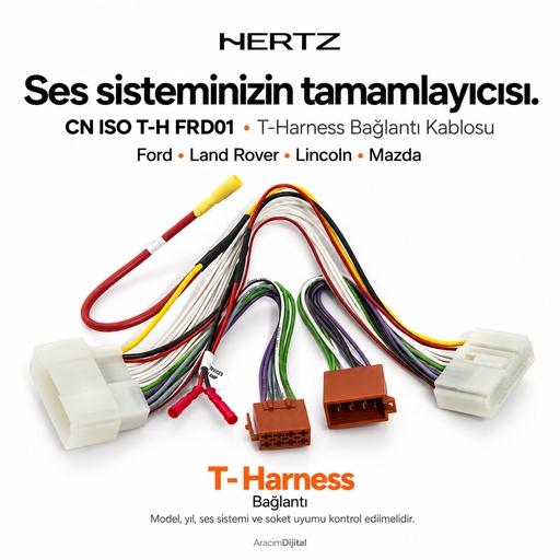 Hertz CN ISO T-H FRD01 T-Harness Bağlantı Kablosu