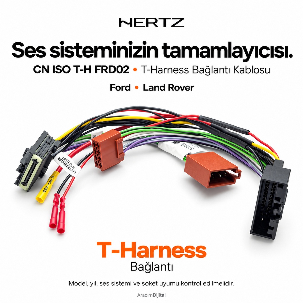 Hertz CN ISO T-H FRD02 T-Harness Bağlantı Kablosu