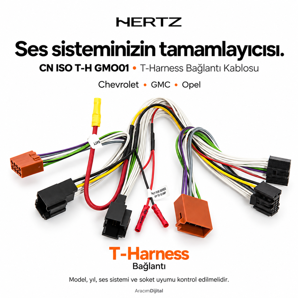 Hertz CN ISO T-H GMO01 T-Harness Bağlantı Kablosu
