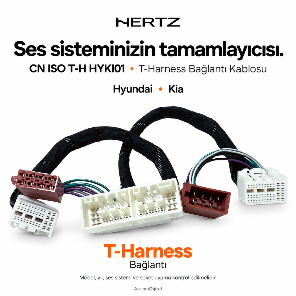 Hertz CN ISO T-H HYKI01 T-Harness Bağlantı Kablosu