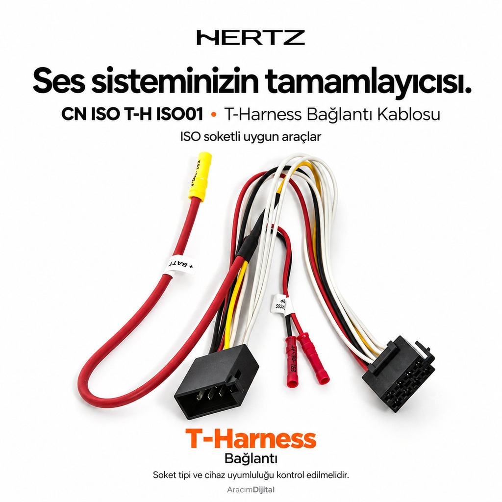 Hertz CN ISO T-H ISO01 T-Harness Bağlantı Kablosu