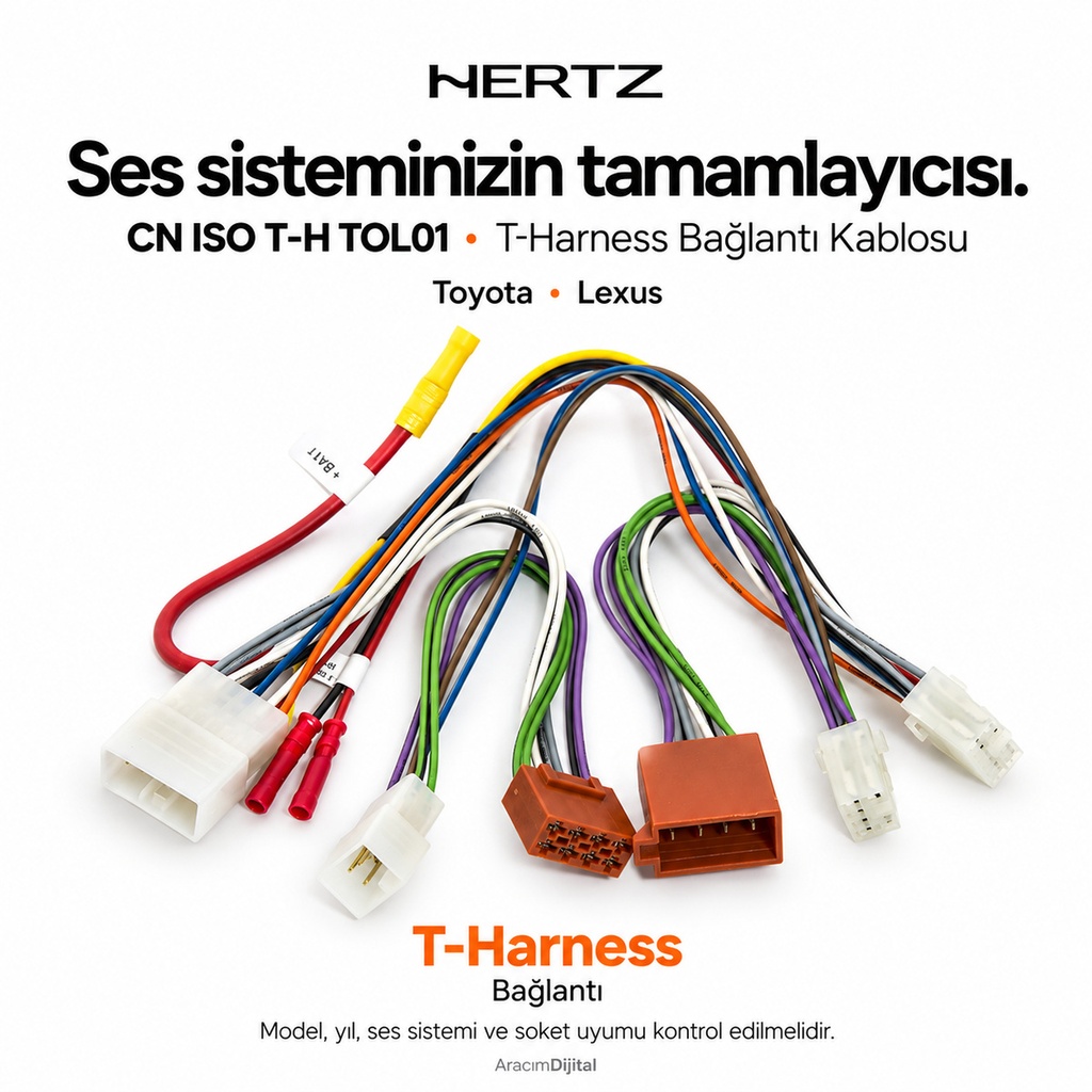 Hertz CN ISO T-H TOL01 T-Harness Bağlantı Kablosu