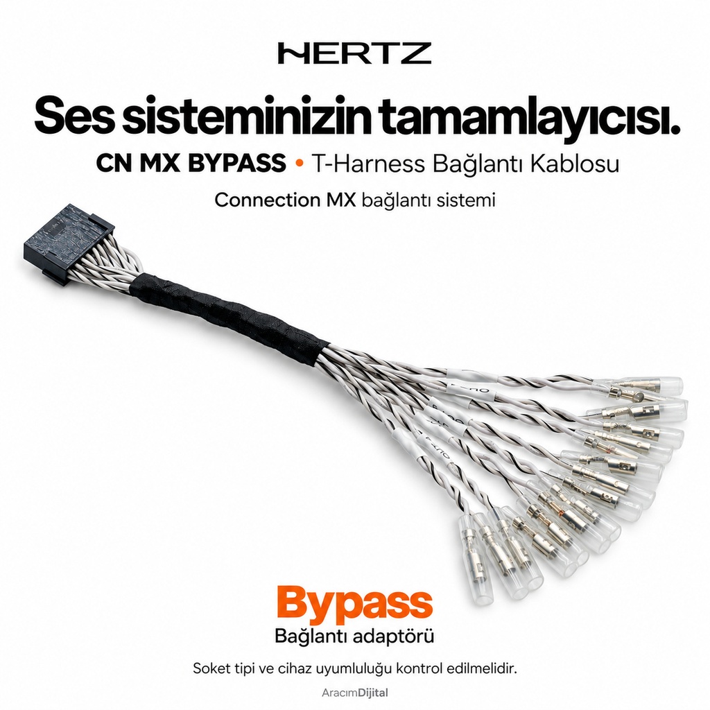 Hertz CN MX BYPASS T-Harness Bağlantı Kablosu