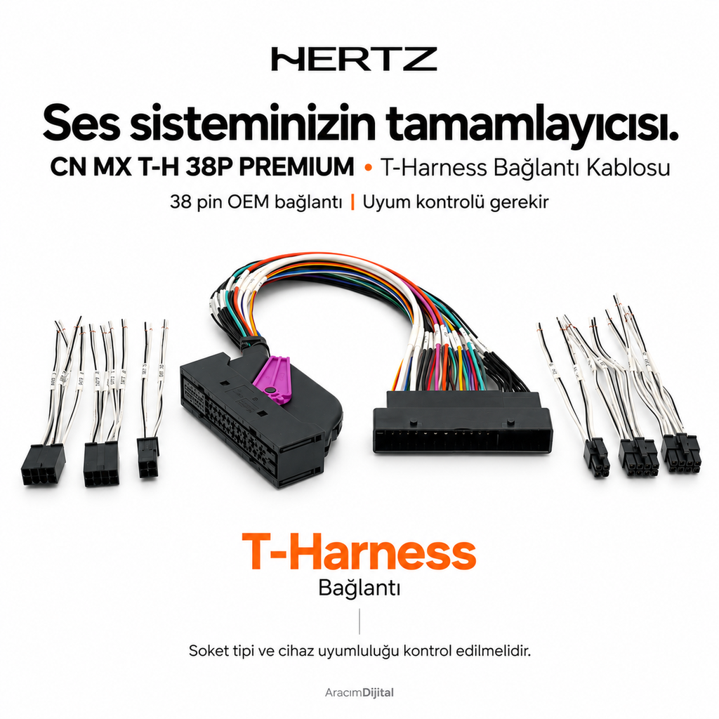 Hertz CN MX T-H 38P PREMIUM T-Harness Bağlantı Kablosu