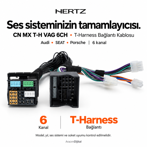 Hertz CN MX T-H VAG 6CH T-Harness Bağlantı Kablosu