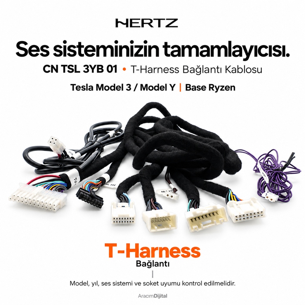 Hertz CN TSL 3YB 01 T-Harness Bağlantı Kablosu