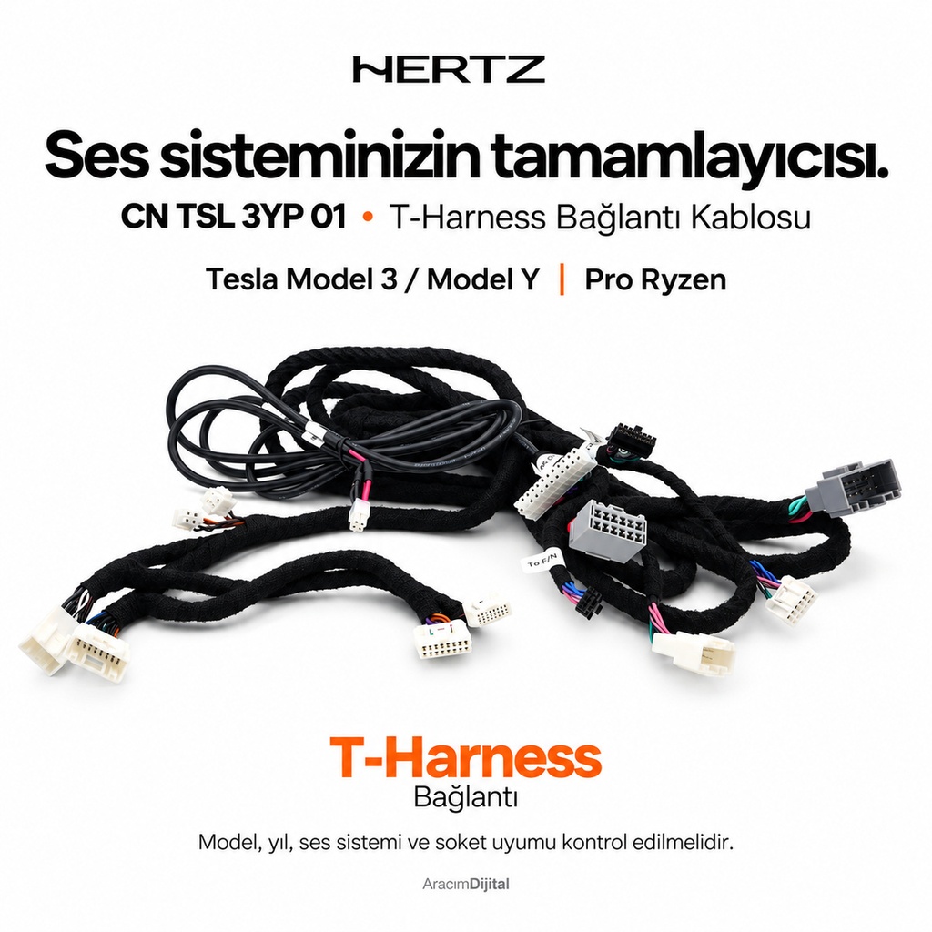 Hertz CN TSL 3YP 01 T-Harness Bağlantı Kablosu