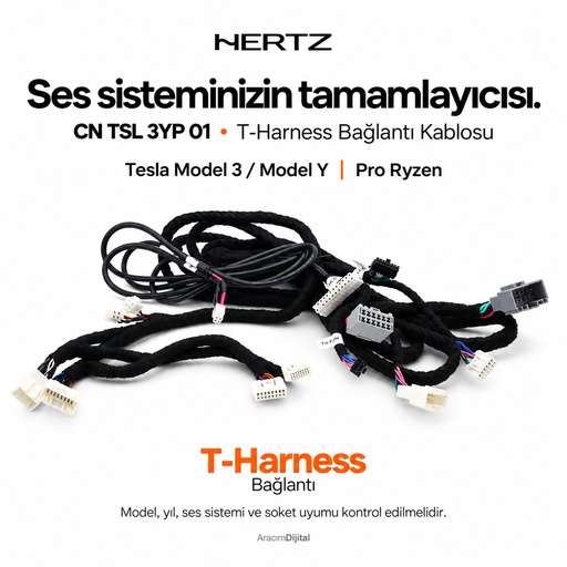 Hertz CN TSL 3YP 01 T-Harness Bağlantı Kablosu