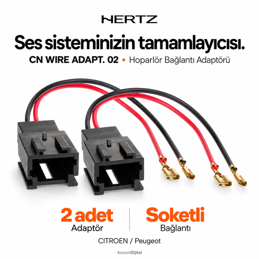 Hertz CN WIRE ADAPT. 02 – CITROEN / PEUG. 2PCS. Hoparlör Bağlantı Adaptörü