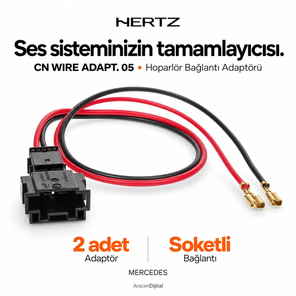 Hertz CN WIRE ADAPT. 05 – MERCEDES 2PCS. Hoparlör Bağlantı Adaptörü