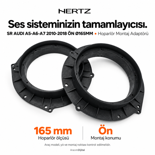 Hertz SR AUDI A5-A6-A7 2010-2018 FRONT Ø165MM Hoparlör Montaj Adaptörü