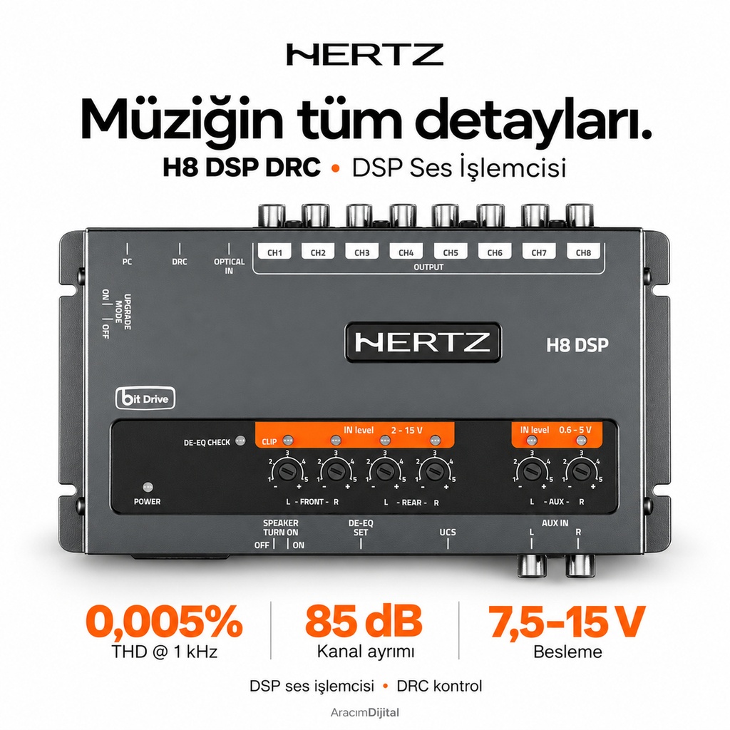 Hertz H8 DSP DRC DSP Ses İşlemcisi