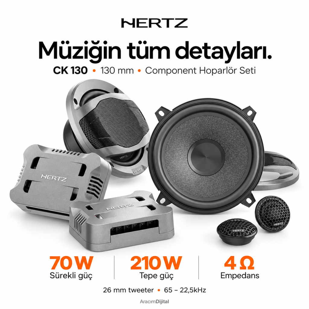 Hertz CK 130 Component Hoparlör Seti