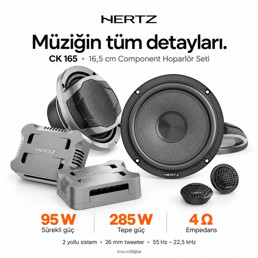 Hertz CK 165 Component Hoparlör Seti