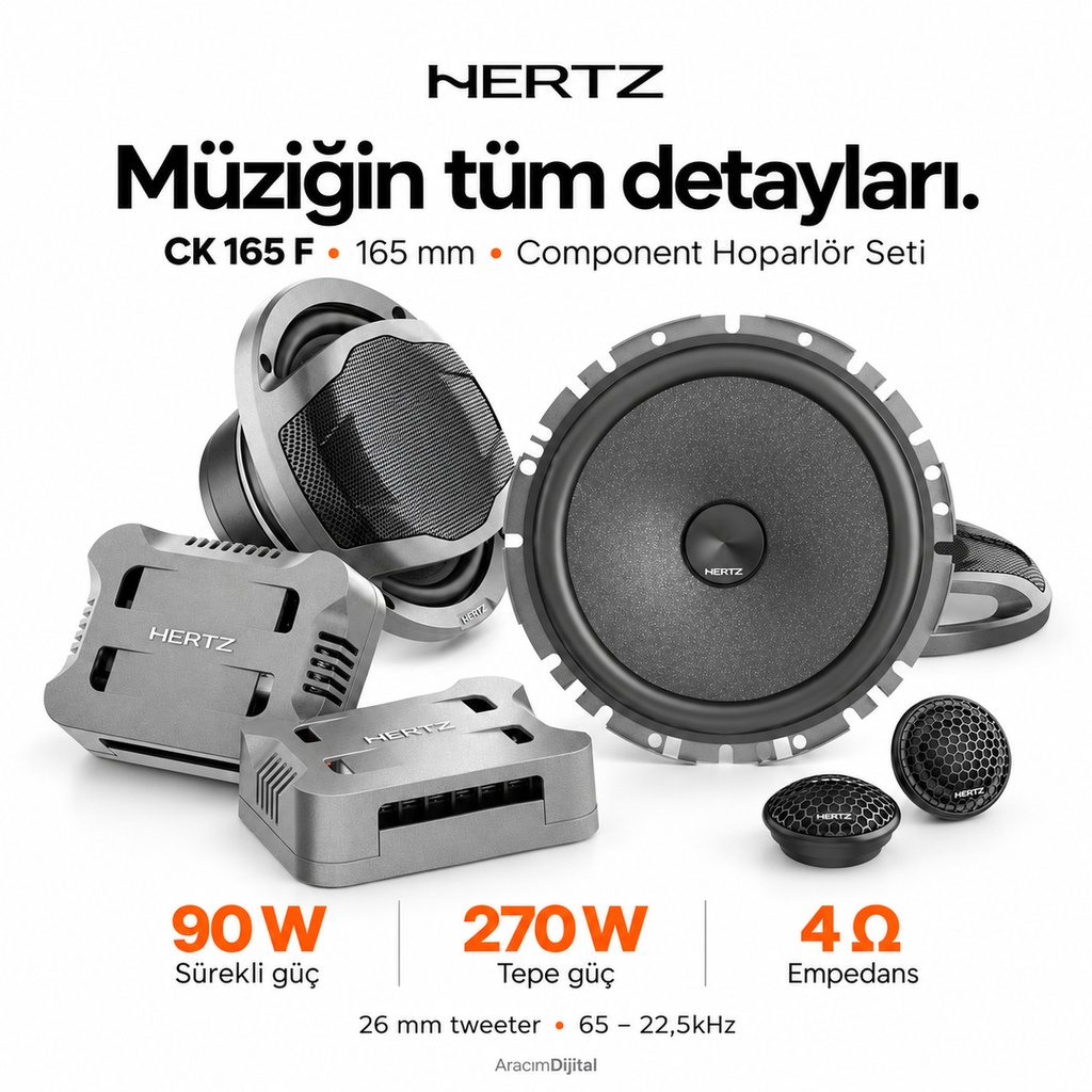 Hertz CK 165 F Component Hoparlör Seti