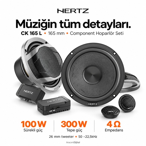 Hertz CK 165 L Component Hoparlör Seti