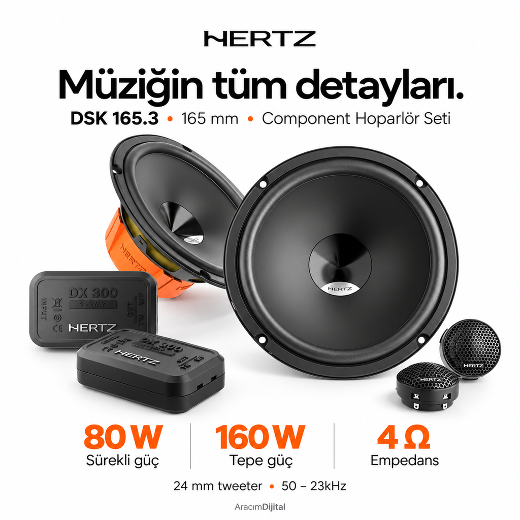 Hertz DSK 165.3 Component Hoparlör Seti