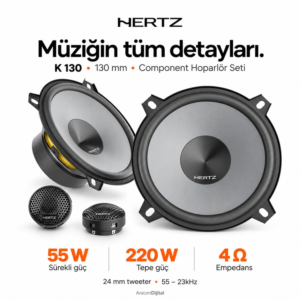 Hertz K 130 Component Hoparlör Seti