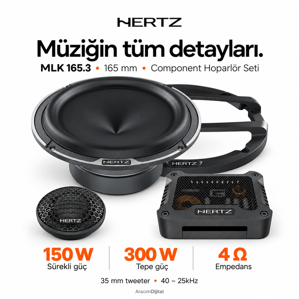 Hertz MLK 165.3 Component Hoparlör Seti