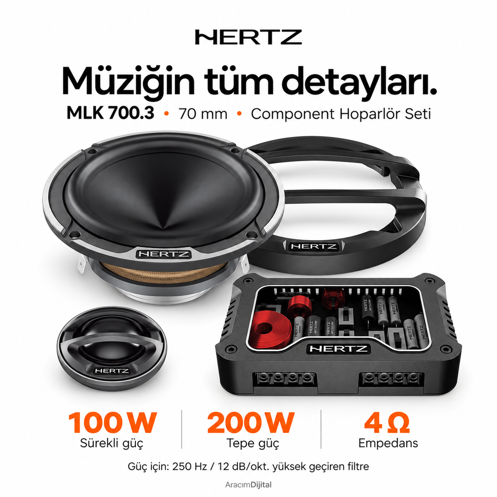 Hertz MLK 700.3 Component Hoparlör Seti