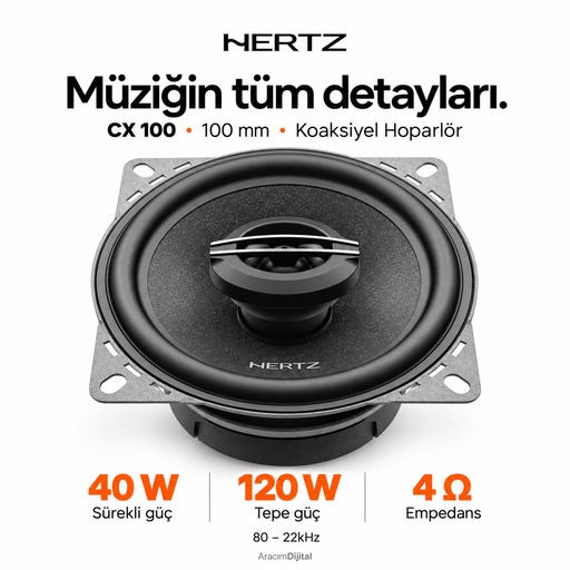 Hertz CX 100 Koaksiyel Hoparlör