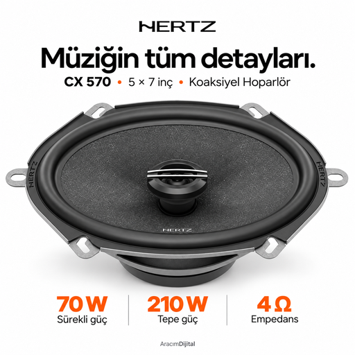 Hertz CX 570 Koaksiyel Hoparlör