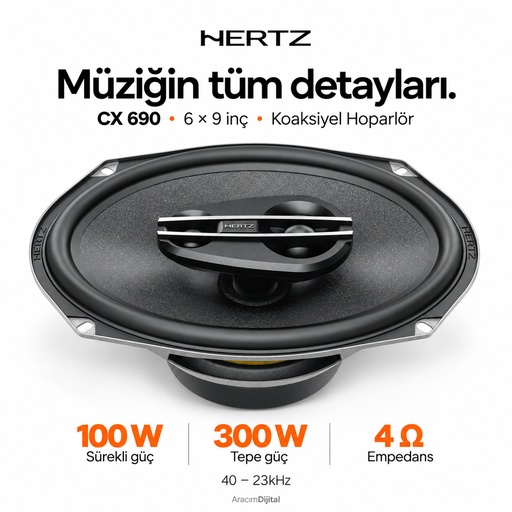 Hertz CX 690 Koaksiyel Hoparlör