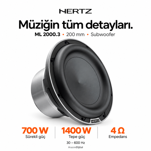 Hertz ML 2000.3 Subwoofer