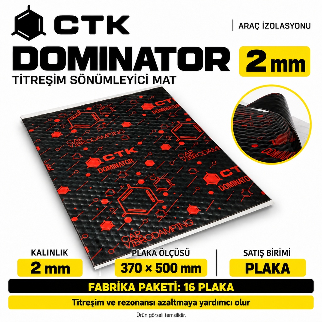 CTK Dominator 2 mm — 700 × 500 mm — 11 Levha Paket