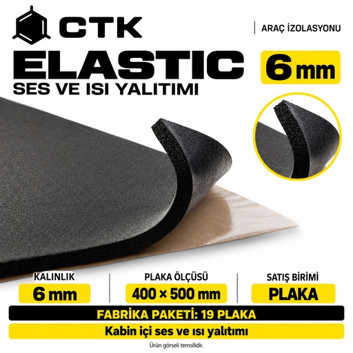 CTK Elastic 6 mm — 800 × 500 mm — 20 Levha Paket