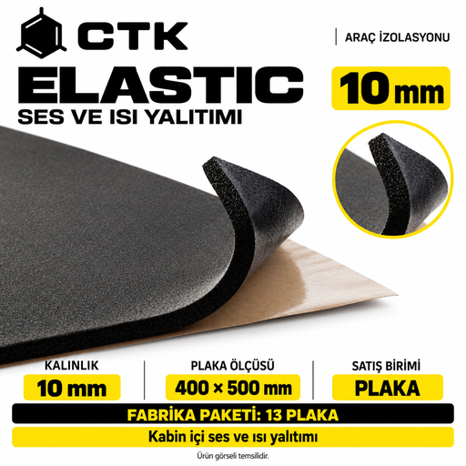 CTK Elastic Ses ve Isı Yalıtımı 10 mm — 400 × 500 mm