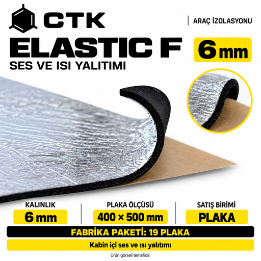 CTK Elastic F 6 mm — 800 × 500 mm — 20 Levha Paket