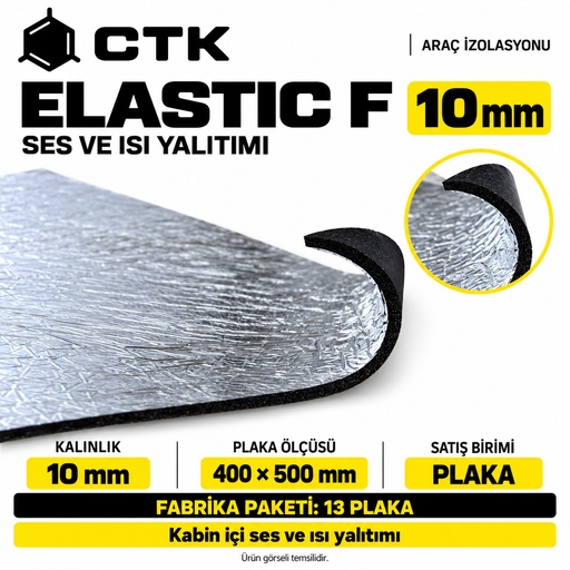 CTK Elastic F Ses ve Isı Yalıtımı 10 mm — 400 × 500 mm