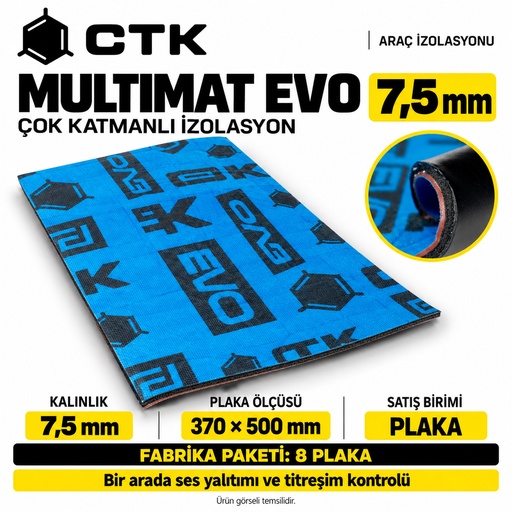 CTK Multimat Evo 7,5 mm — 370 × 500 mm — 8 Levha Paket