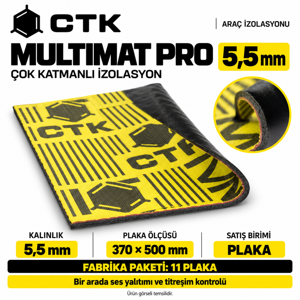 CTK Multimat Pro 5,5 mm — 370 × 500 mm — 11 Levha Paket