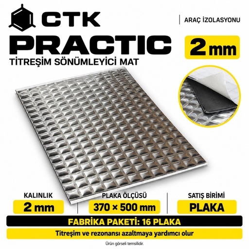 CTK Practic 2 mm — 370 × 500 mm — 16 Levha Paket