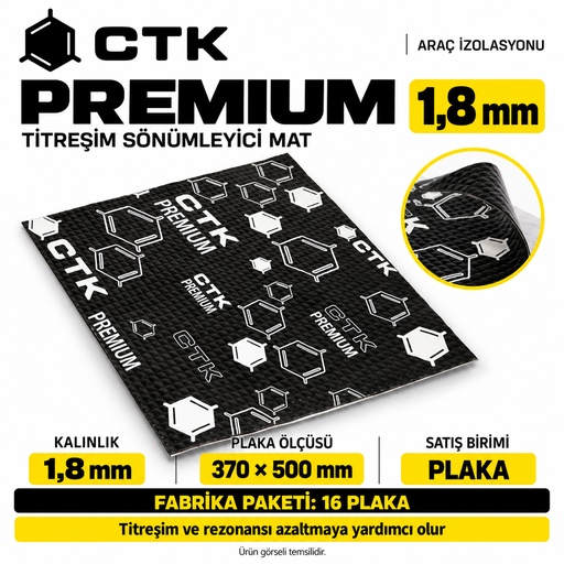 CTK Premium 1,8 mm — 370 × 500 mm — 16 Levha Paket